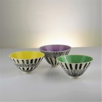 Colour&Pattern footed bowl