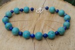 Howlite & Lapis Lazuli&nbsp;necklace