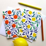 Oranges and Lemons cards with&nbsp;envelopes