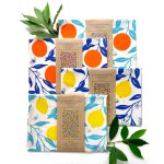 Oranges and lemons folded&nbsp;square