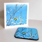 Spring Willow card and&nbsp;coaster