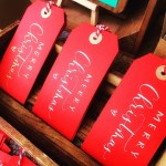 hand written calligraphy christmas&nbsp;labels
