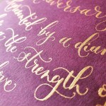 handmade card with gold&nbsp;ink