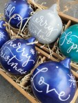 handmade personalised christmas&nbsp;baubles
